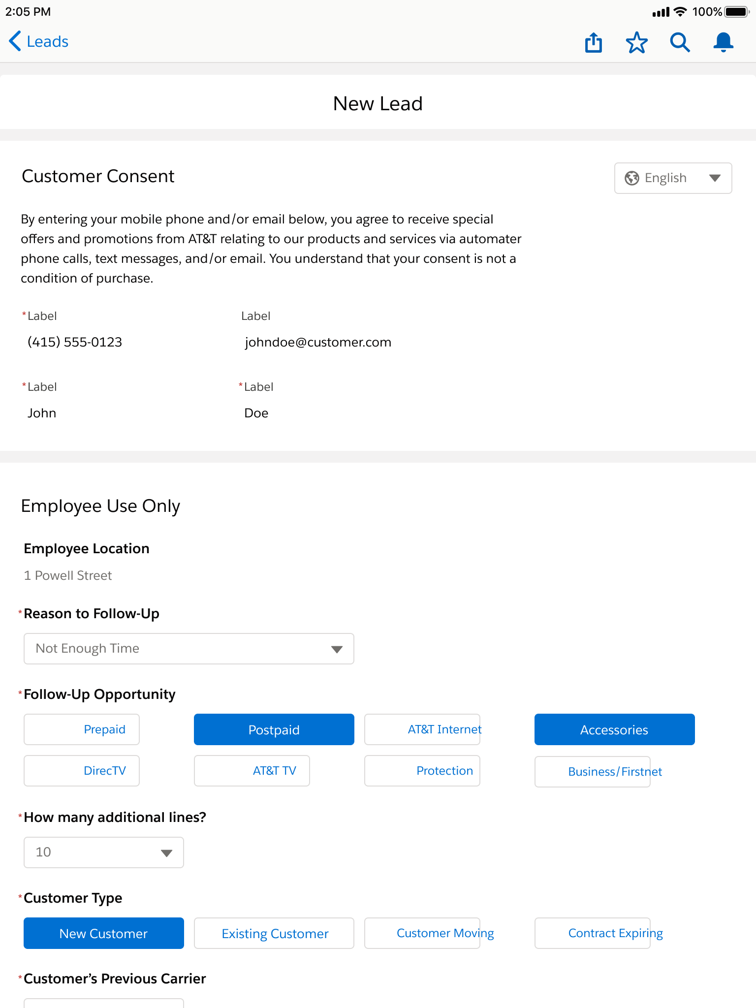 AT&T wireframe 2